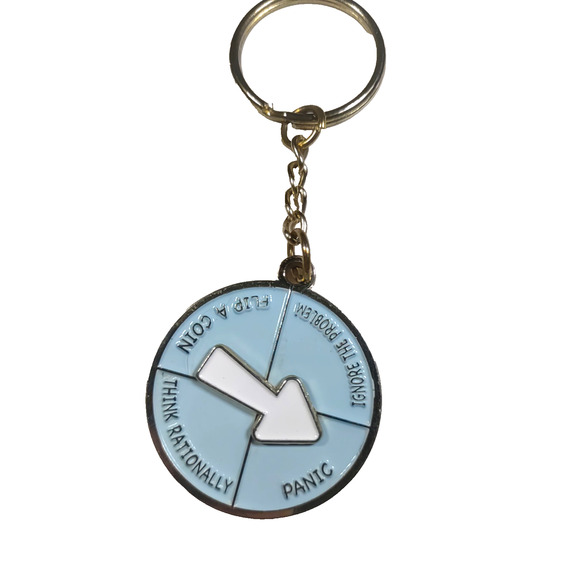Kara Spinner Keychain Fun Humor Feelings - Picture 1 of 8